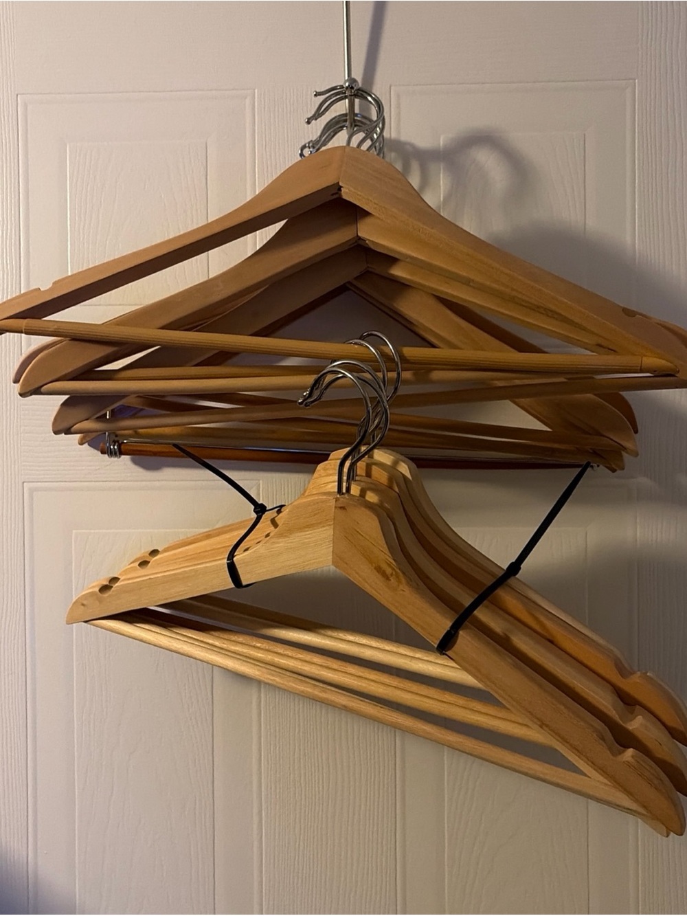 Classic Wooden Suit Hanger Lot Of 14